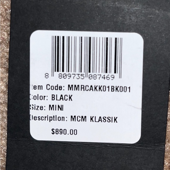 !!!NEW!!! MCM Men's Klassik Leather Mini Crossbody Bag - Picture 5 of 8